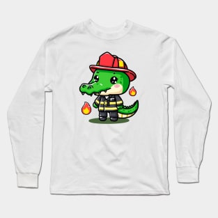 Cute Crocodile Long Sleeve T-Shirt